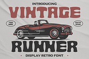 Vintage Runner Display Retro Sport F, a Font by PutraCetol Studio (Thumbnail 1 of 5)