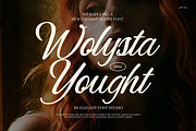 Wolysta Yought Script Font, a Script Font by Elegant Font (Thumbnail 1 of 8)