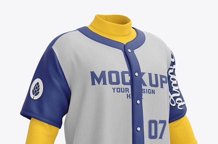 Mens Baseball Tshirt Mockup, a Hoody Mockup by PremiumMockup