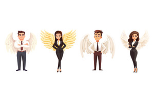 Business angel. Investor characters, a Person Illustration by Stock-Smart-Start
