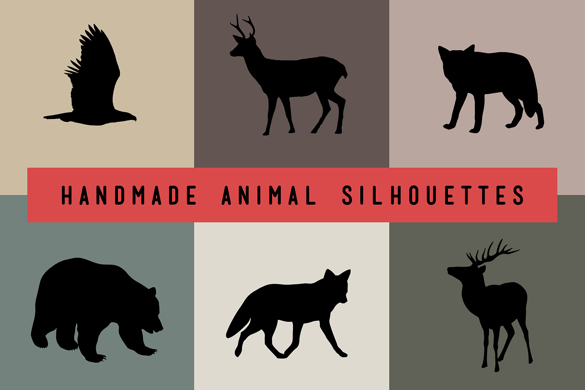Handmade Animal Silhouettes, an Object Graphic by Build Interactive (Photo 1 of 7)