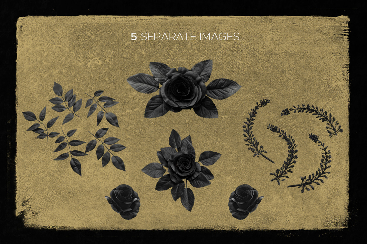 Noirose Wedding Design Set, an Object Graphic by lups design (Photo 4 of 11)