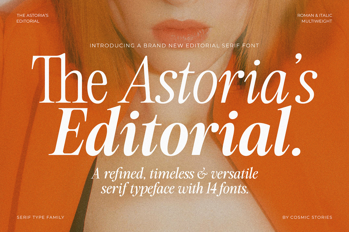 The Astoria's Editorial Serif, a Serif Font by CarmineType (Photo 1 of 26)