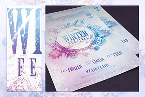 Winter Festival Flyer Template