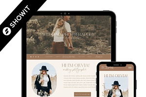 Boho Showit Website Template