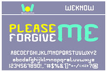 Please forgive me font