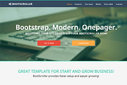 BootScroller one page Bootstrap resp, a Landing Page Template by ...
