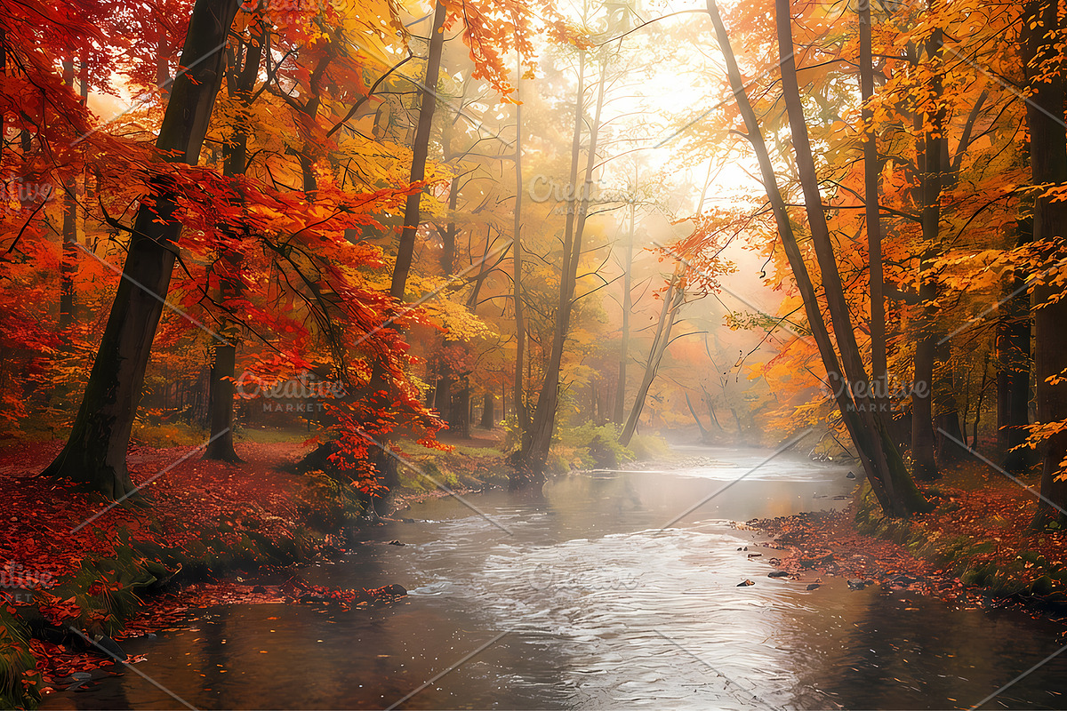 Peaceful Autumn Nature Wallpaper, a Wallpaper Photo by nandinigraphics (Photo 1 of 3)