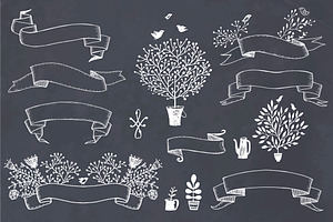 Hand drawn ribbons