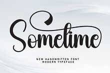 Sometime | Script Font