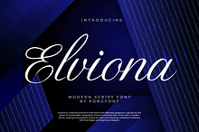 Elviona – A Modern Script Font