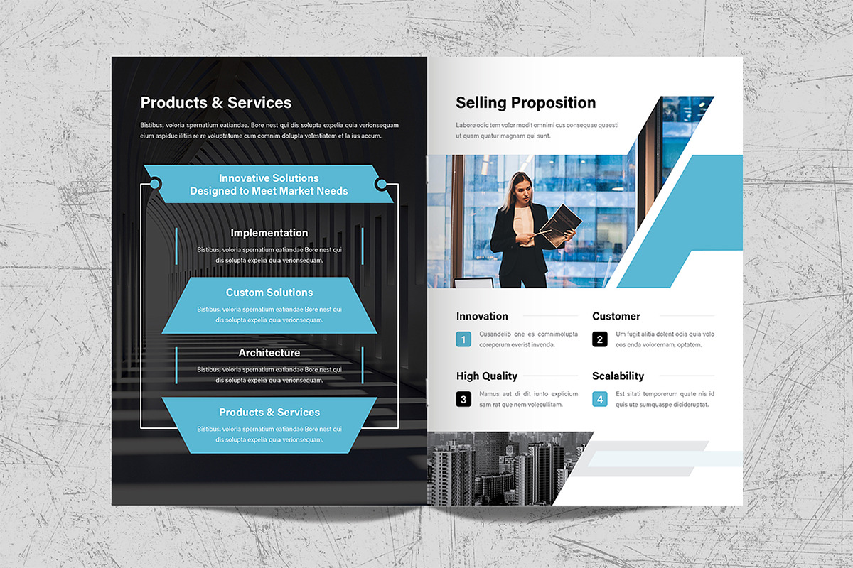 Business Plan Brochure Template, a Brochure Template by White Graphic (Photo 7 of 11)