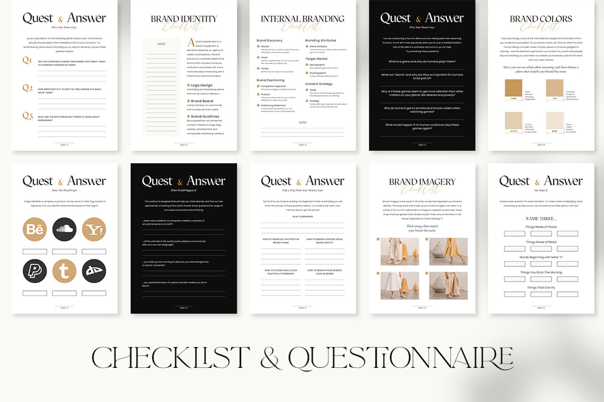 SALE Branding Workbook Creator CANVA, a Magazine Template by Eviory (Photo 17 of 43)