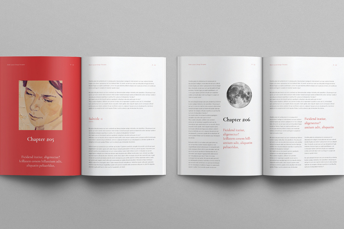 Book Layout Design Template, a Magazine Template by E-Type (Photo 5 of 7)