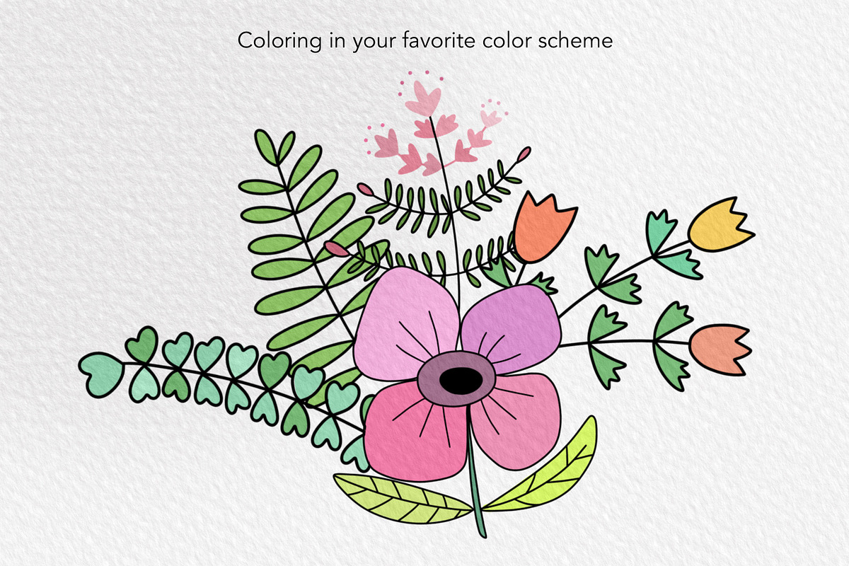 Lovely Floral Doodles, a Brush Add-On by Sense Library (Photo 22 of 30)