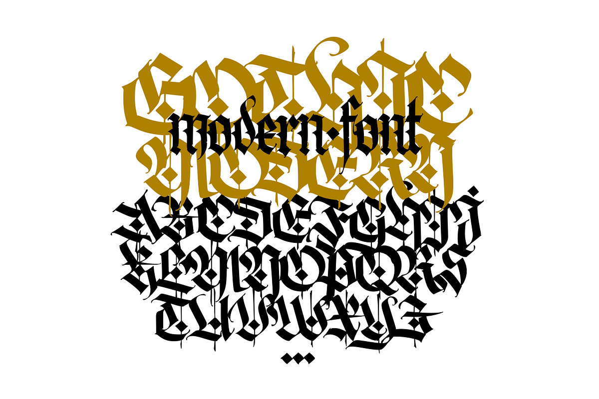 Gothic vector letters, an Object Graphic by GeekClick (Photo 3 of 7)