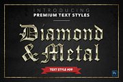 Diamond & Metal #1 - 15 Text Styles, a Layer Style Add-On by Jonas Stensgaard (Thumbnail 10 of 18)
