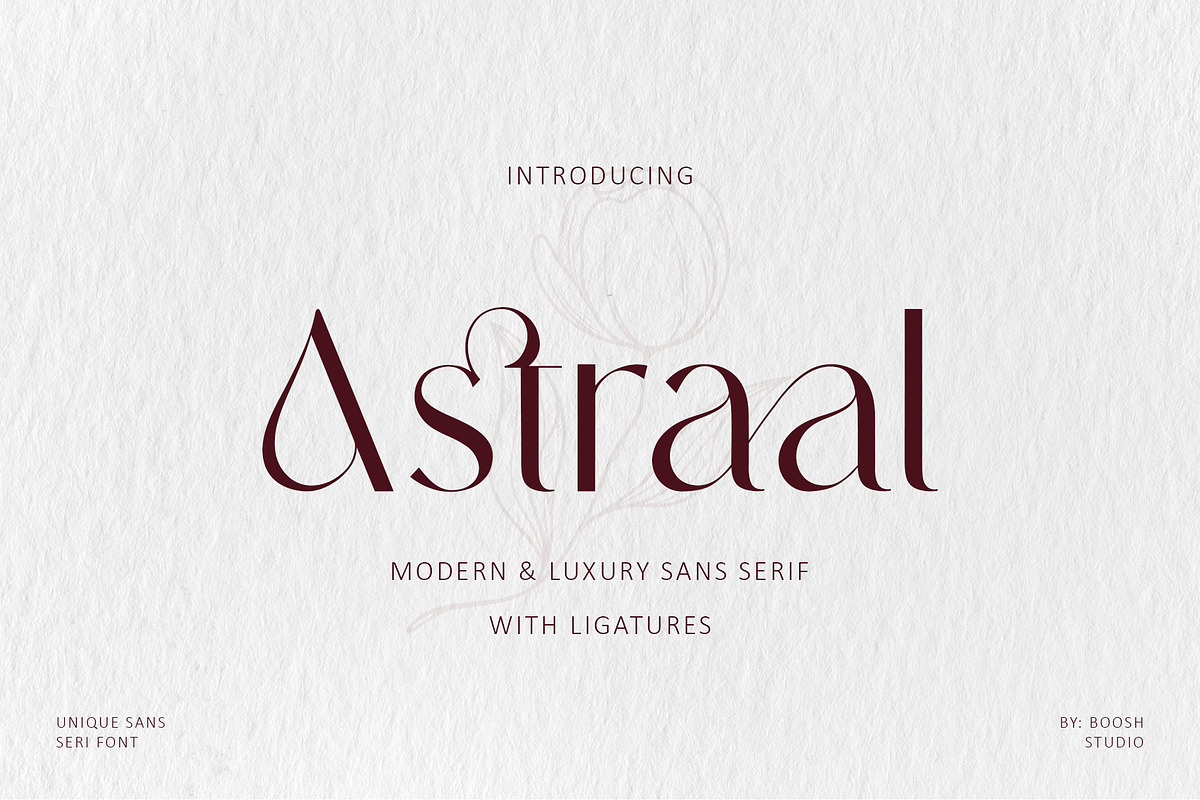 Astraal - Modern & Luxury, a Serif Font by BOOSH Studio (Photo 1 of 12)