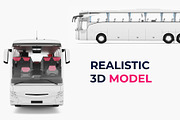 Multiple View Coach Bus Mockup, a Product Mockup by SPEED APEX (Thumbnail 3 of 4)