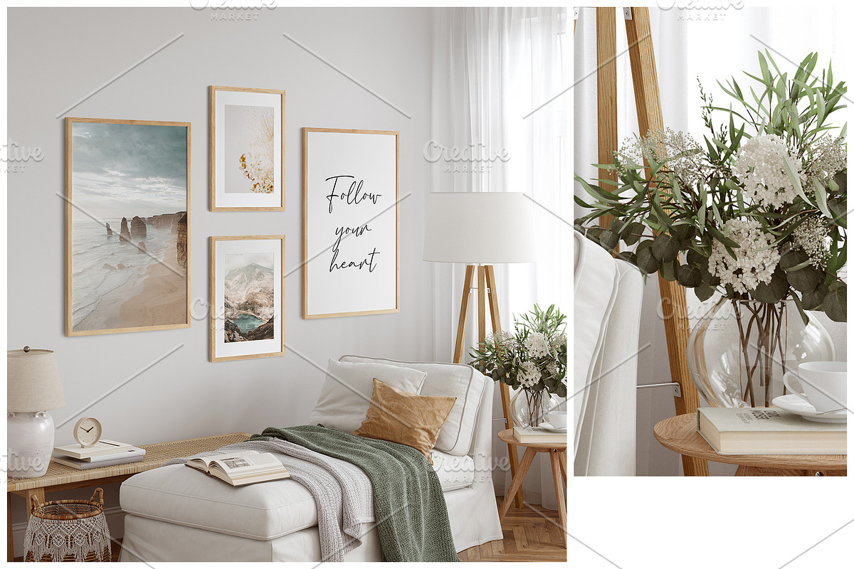 Frame & Wall Mockup Bundle, a Print Template by Yuri-U (Photo 19 of 25)