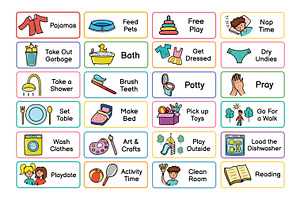 Kids Chores Clipart Collection