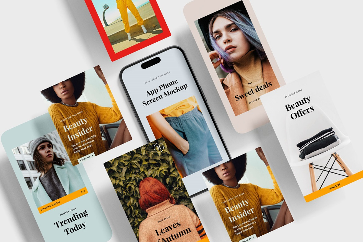 App Phone Screen Mockup Scene, an iPhone Mockup by Cutna Studio (Photo 3 of 12)