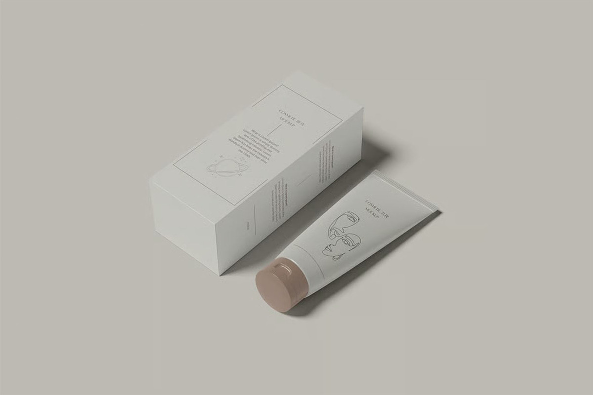 Cosmetic Tube Mockup, a Packaging Mockup by zpackcreative (Photo 2 of 7)