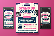 Stand Up Comedy Flyer Set, a Flyer Template by Annora Studio (Thumbnail 6 of 6)
