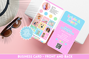 Pastel QR Business Card Template, a Business Card Template by SunshineStudioBoutique (Thumbnail 1 of 9)