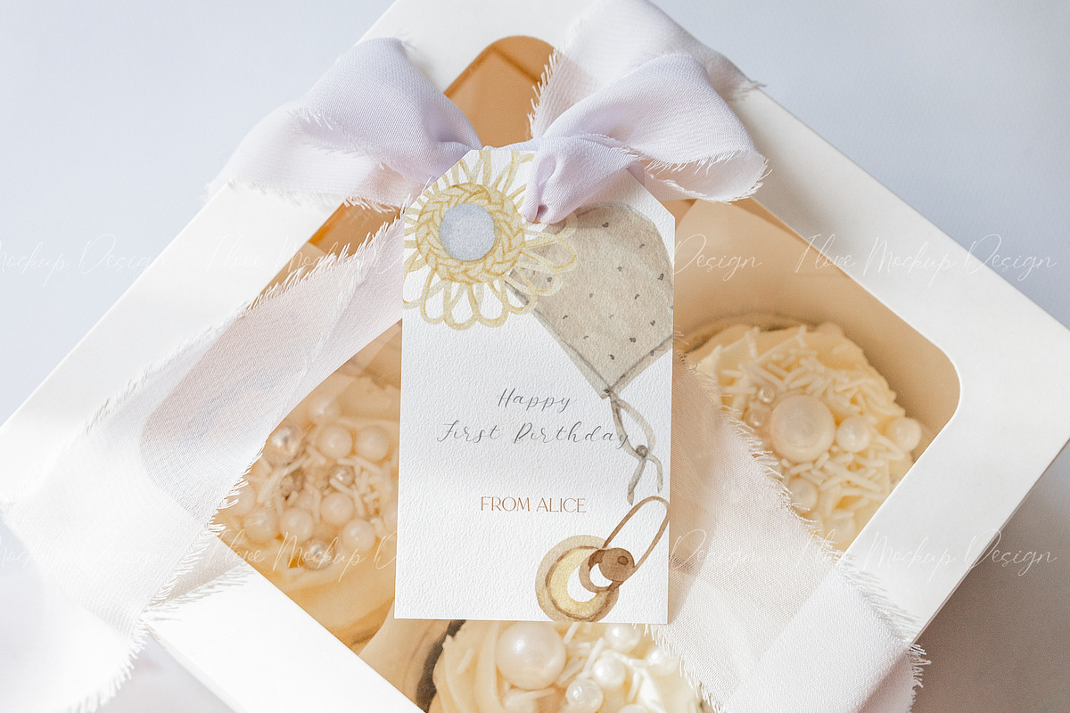 Party Gift Tag Mockup,Favor Tag Mock, a Product Mockup by ILoveMockupDesign (Photo 4 of 8)