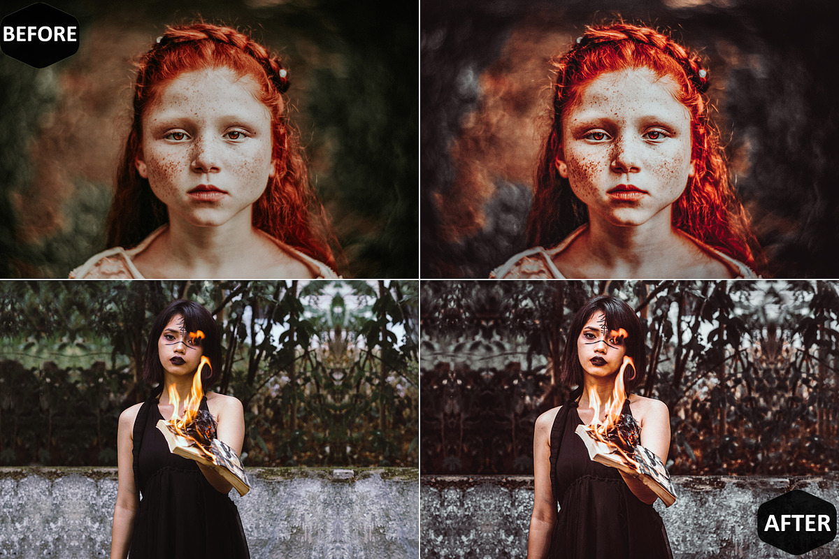 12 Day of the Dead Photoshop Actions, an Action Add-On by Hue Palettte Studio (Photo 3 of 10)