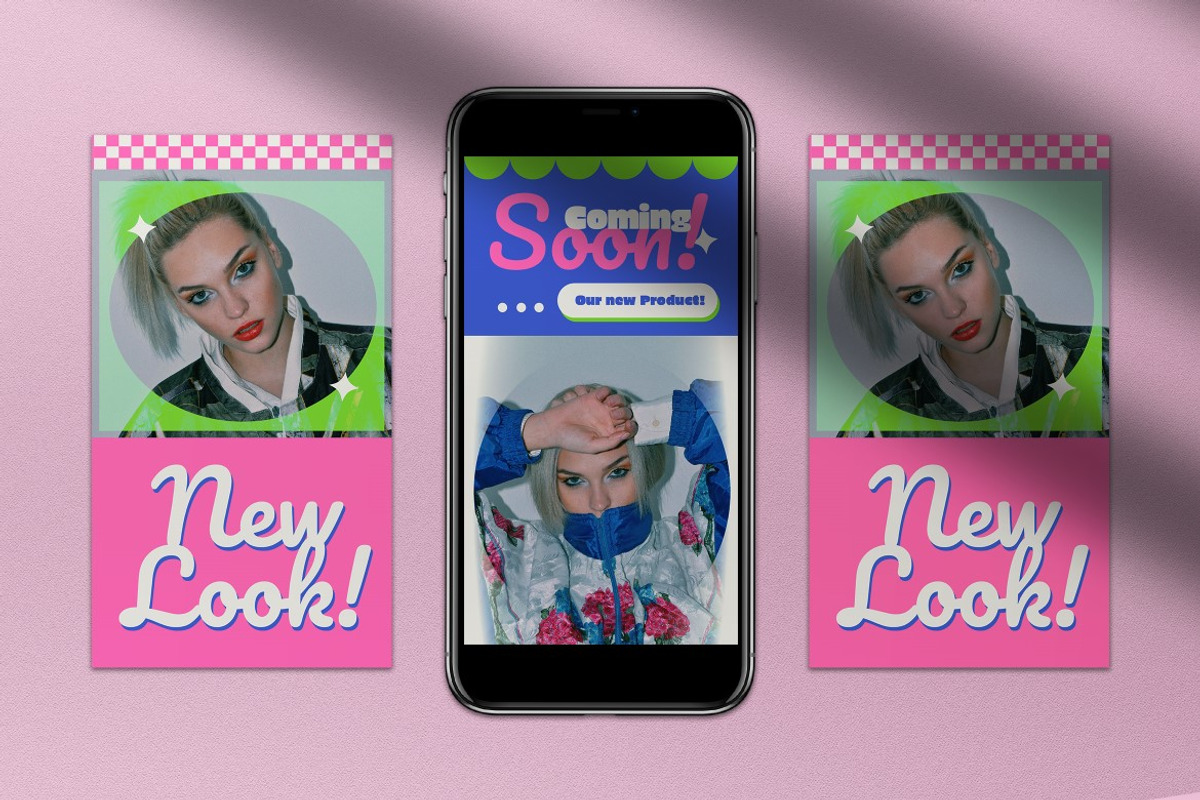 Pink Fashion Instagram Pack, a Social Media Template by graphicook (Photo 9 of 9)