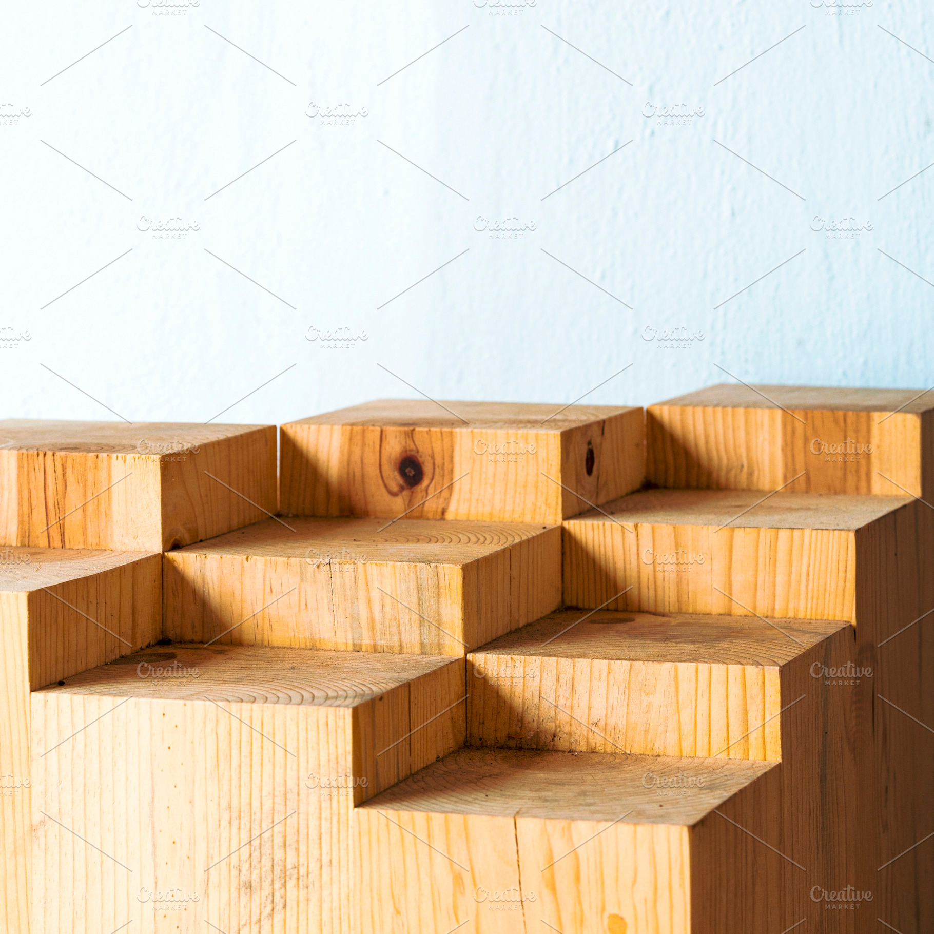 Abstract Geometric Wood, an Abstract Photo by THP Creative