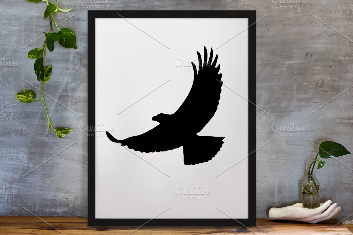 Eagle Silhouette SVG, an Animal Illustration by newminddesign (Photo 3 of 3)