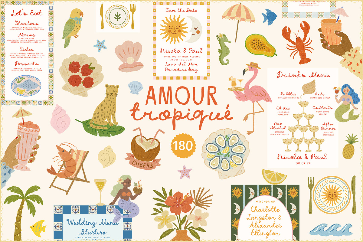 Summer Whimsical Hand Drawn Wedding, an Object Graphic by Ayya Studio (Photo 1 of 14)