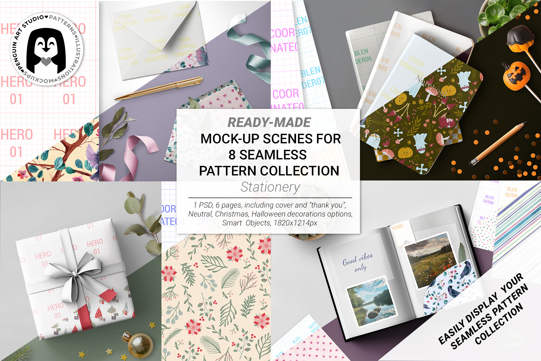 Mockup scenes for pattern collection, a Packaging Mockup by ...