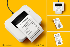 Receipt Mockup, a Wearable Device Mockup by Artnivora.Std