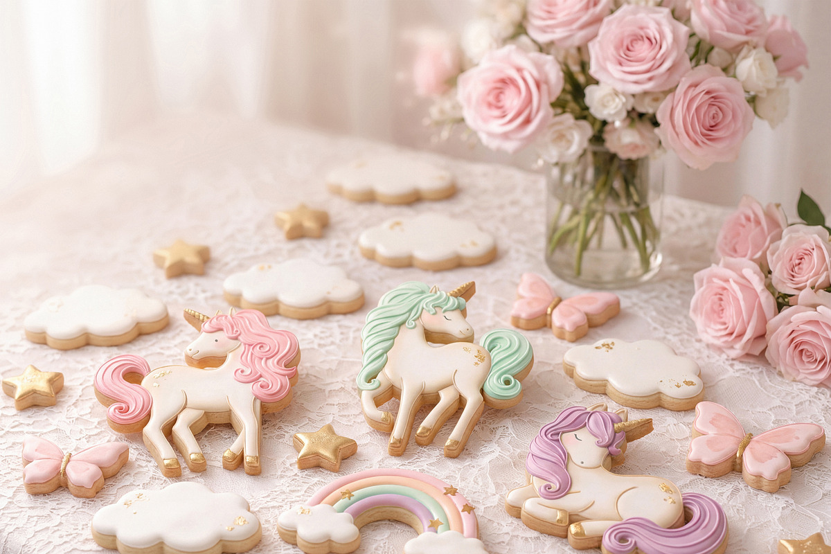 Watercolor Magic Rainbow Unicorn Set, a Decorative Illustration by Carol Lozove (Photo 7 of 74)