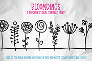 Bloomdings: abstract floral dingbats, a Symbol Font by Missy Meyer (Thumbnail 1 of 4)