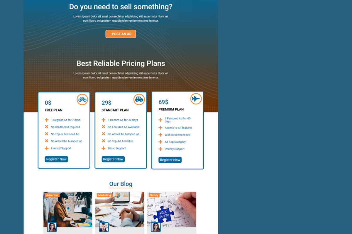 All classifieds - Joomla advertiseme, a HTML Template by Ordasoft (Photo 3 of 3)