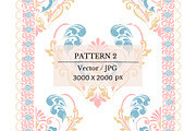 Damask Pattern Set - Ornate Floral, a Pattern Graphic by wind mill (Thumbnail 3 of 4)
