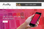 PrintShop Responsive Bootstrap Theme, a Bootstrap Template by IceTemplates (Thumbnail 1 of 3)