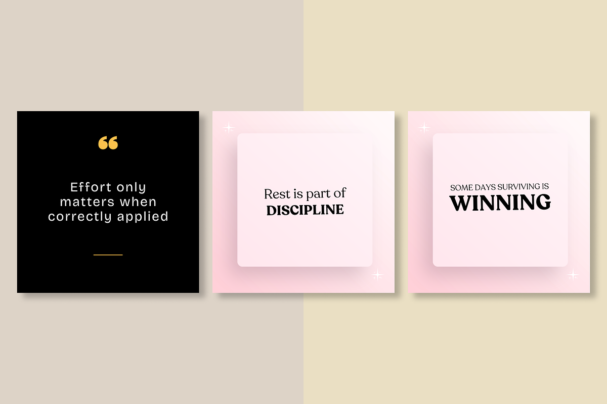 50 INSPIRING INSTAGRAM TEMPLATE, a Social Media Template by RB Boutique (Photo 6 of 10)