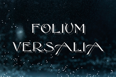 FoliumVersalia Display Font
