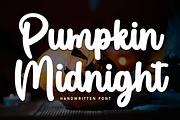 Pumpkin Midnight | Script Font, a Handwritten Font by Scratchones (Thumbnail 1 of 8)