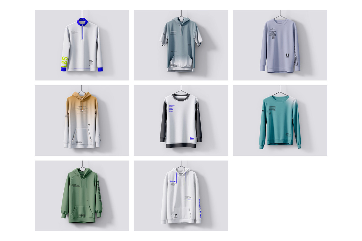Hoodie and Sweatshirt Mockups, a Hoody Mockup by ls.graphics (Photo 5 of 9)