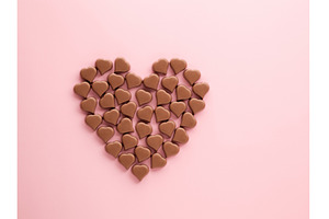 Chocolate hearts, flatlay, a Food & Drink Photo by Fascinadora