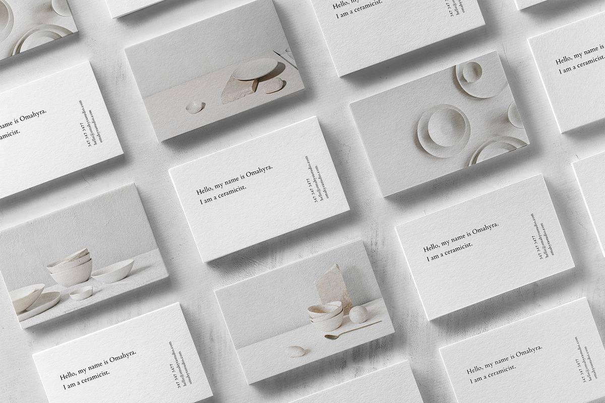 Omahyra Business Card Template, a Business Card Template by The Denizen Co. (Photo 1 of 4)