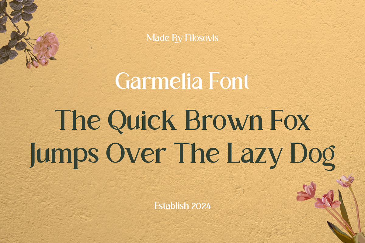 Garmelia | Aeshtetic Vintage Serif, a Serif Font by filosovis (Photo 3 of 5)
