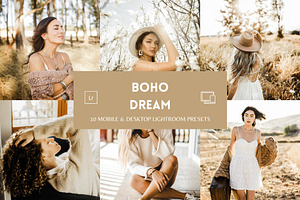 10 Boho Dream Lightroom Presets, a Preset Add-On by MEPRESETS